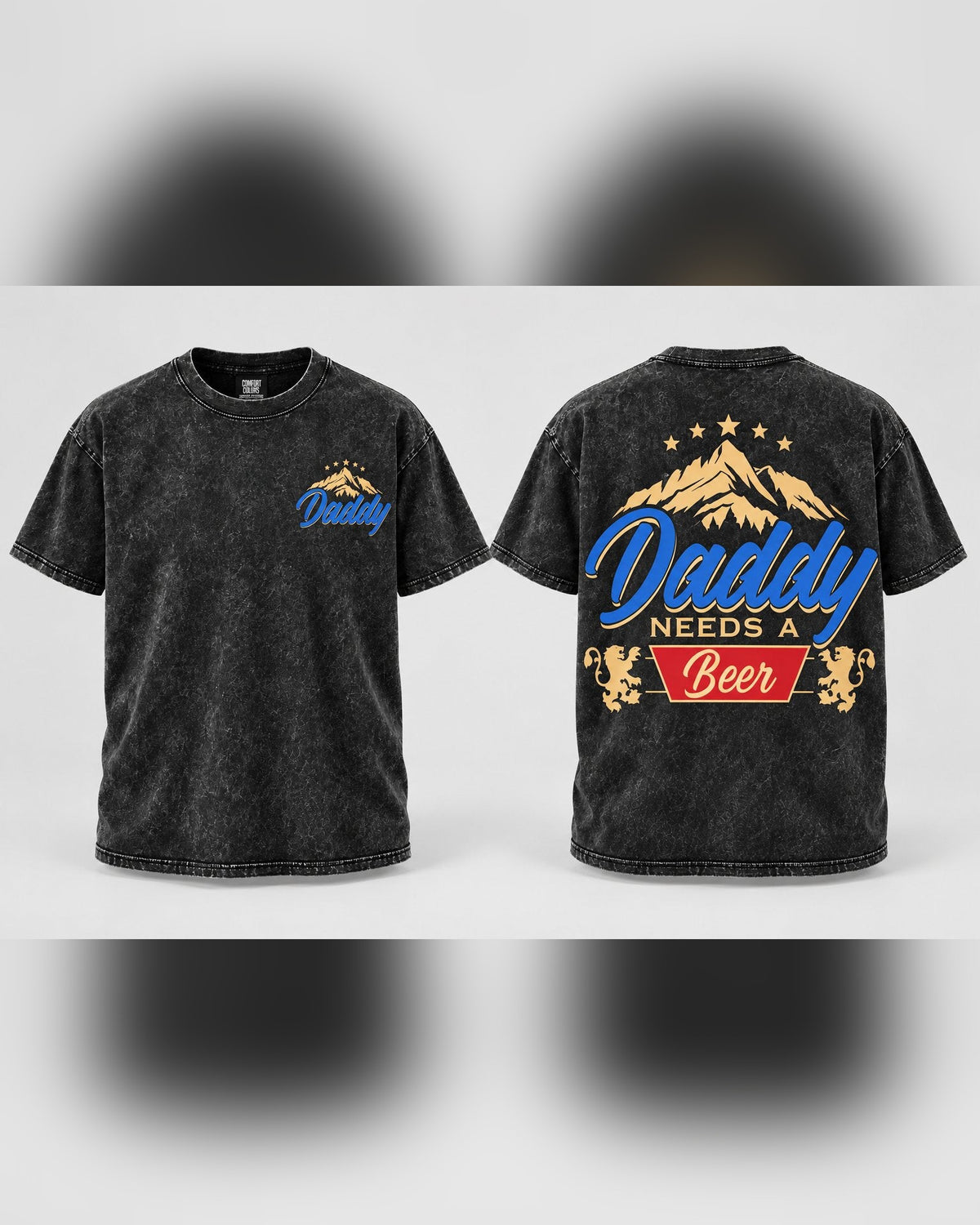 Daddy Needs A Beer tee new design