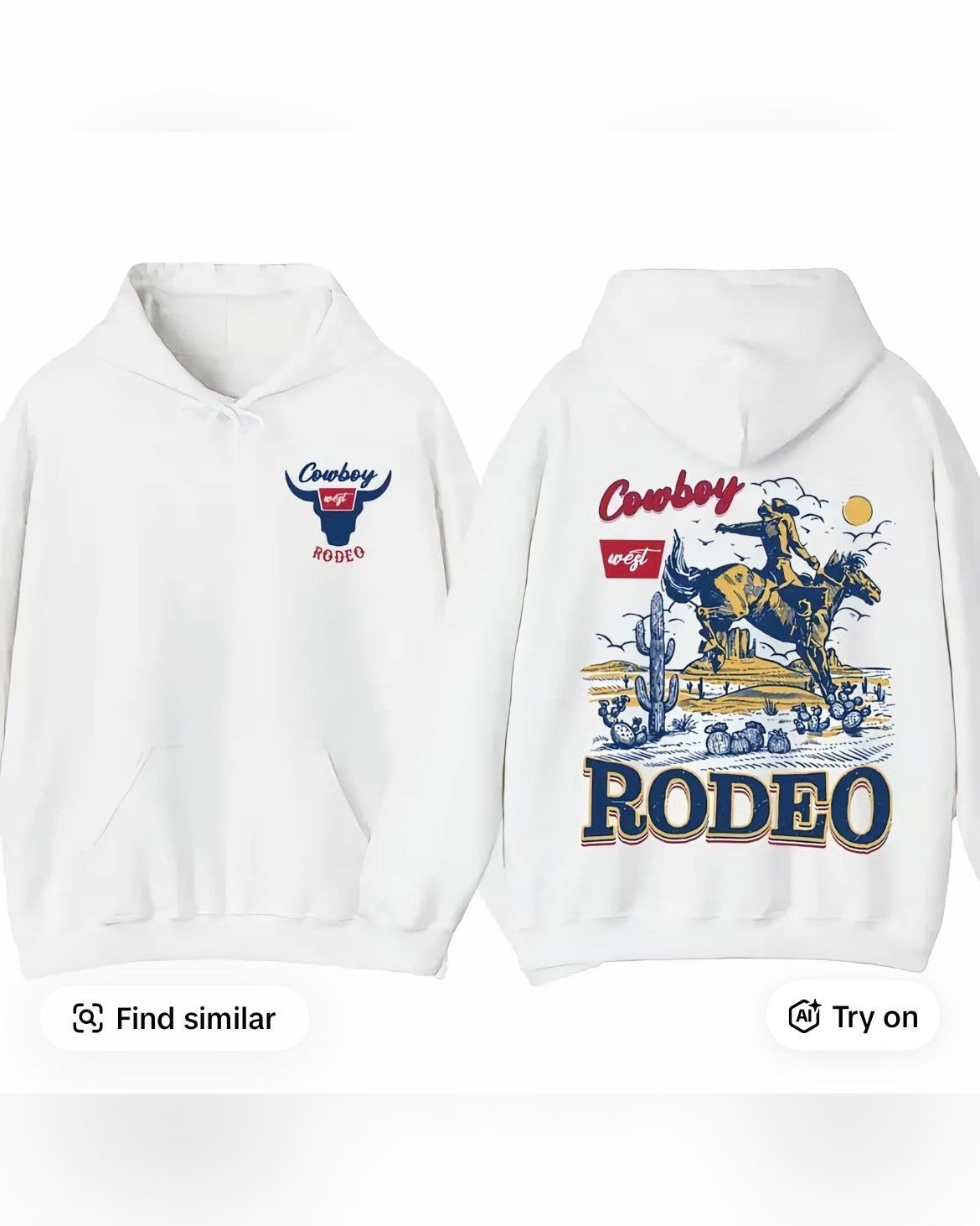 Cowboy West Rodeo Hoodie
