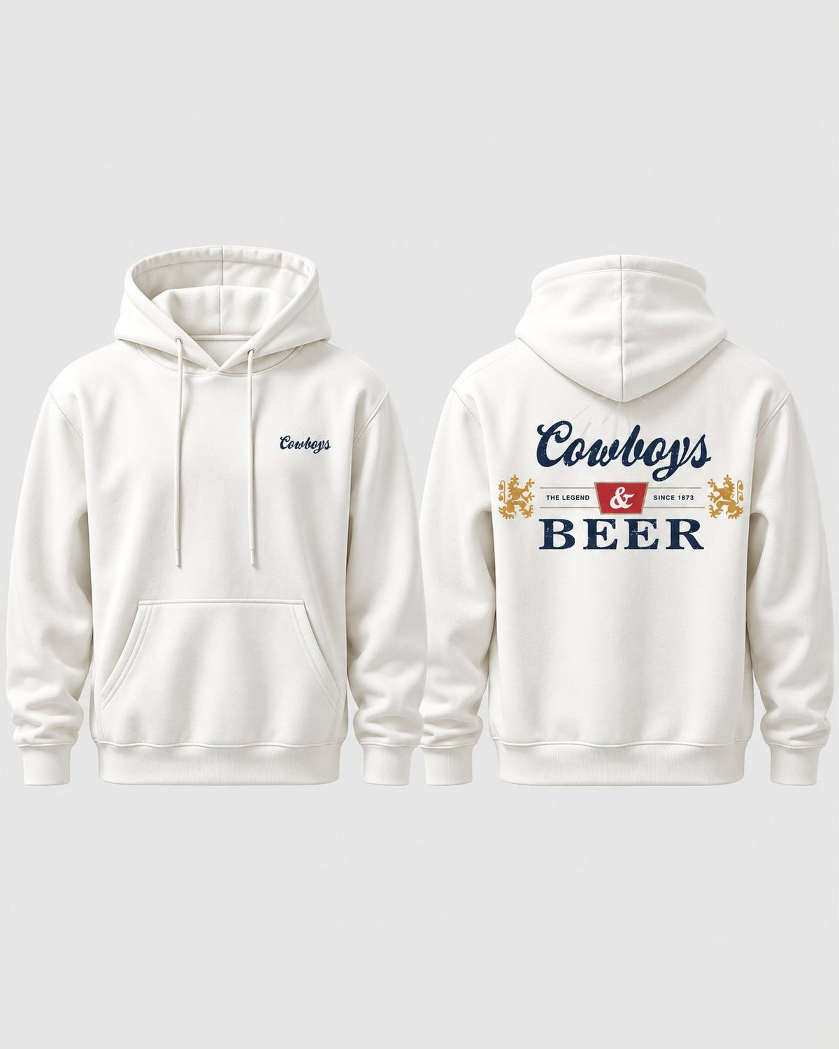 Cowboys and Beer Hoodie