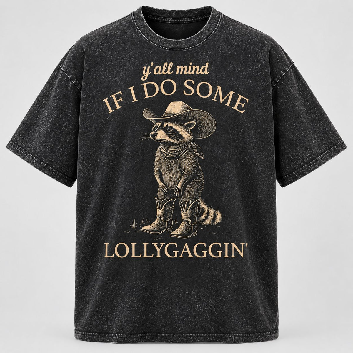 Lollygaggin Raccoon Tee