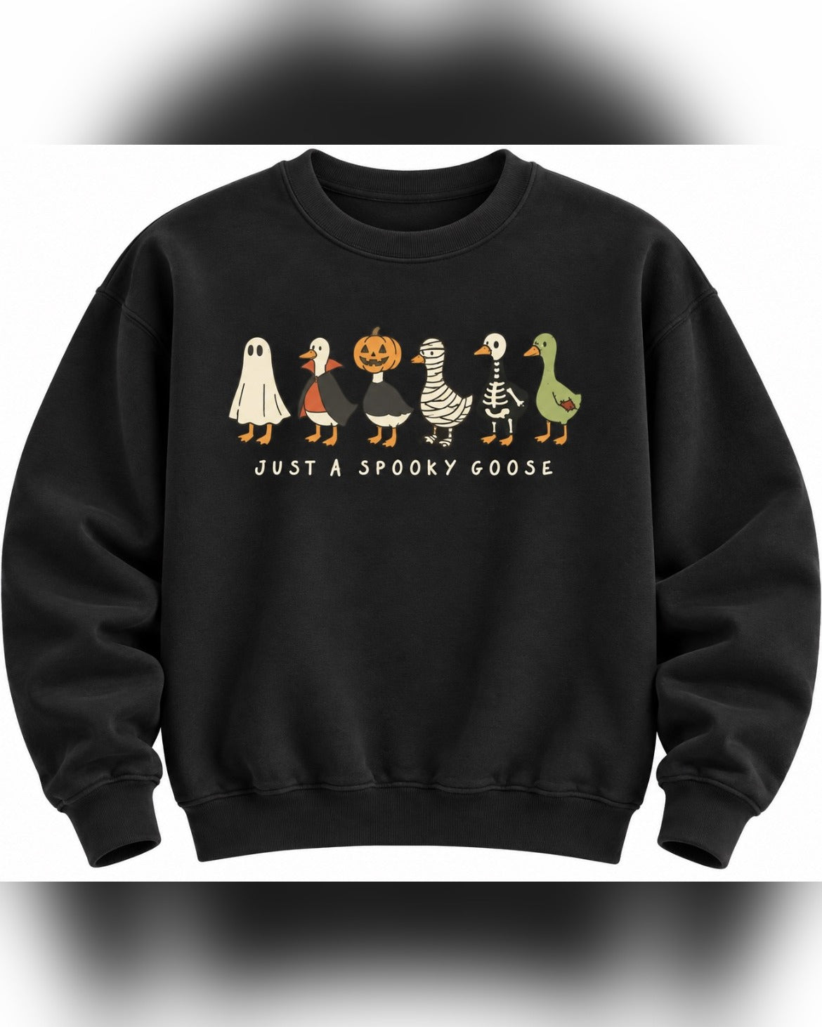 Just a Spooky Goose Halloween Sweatshirt