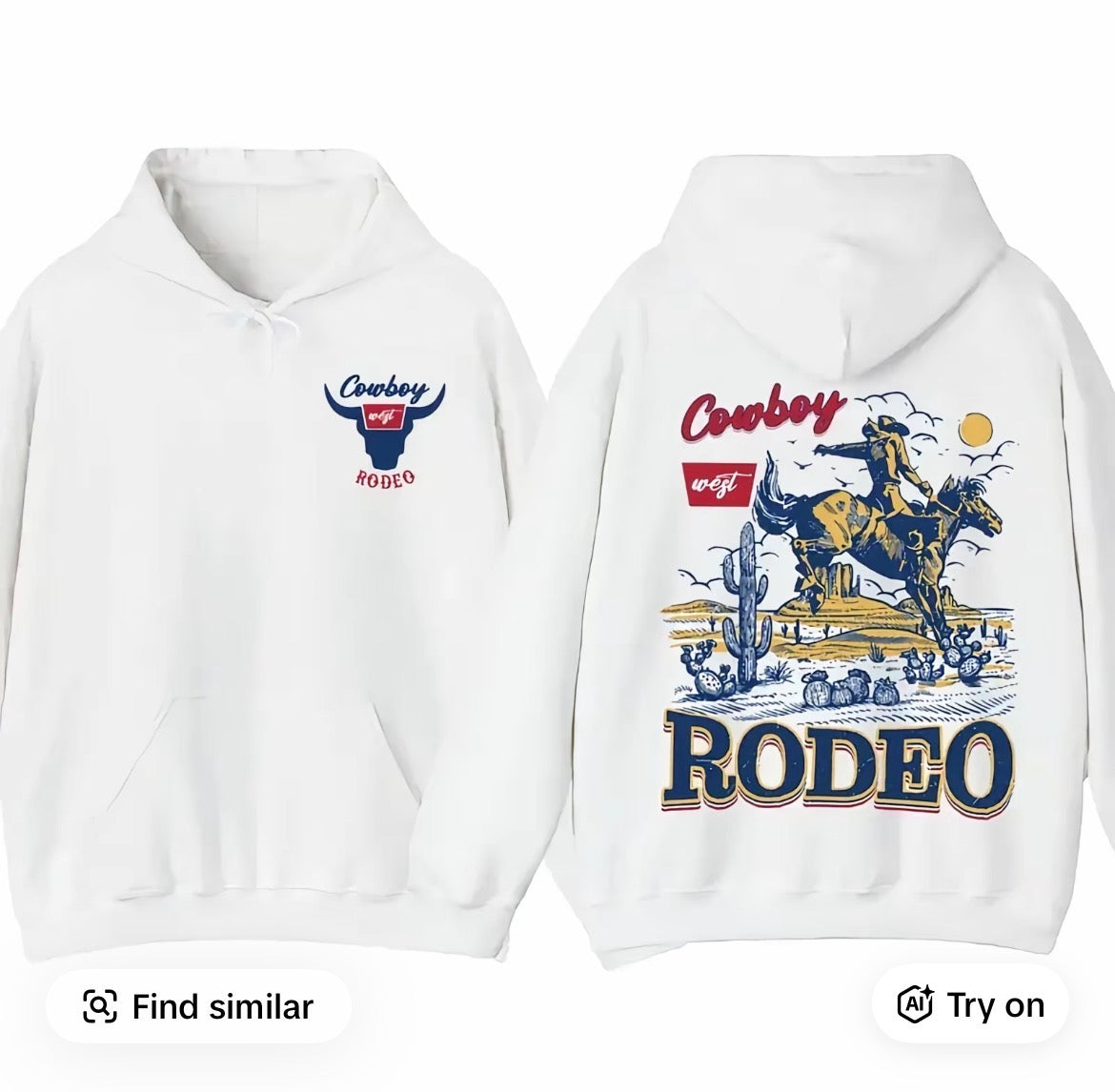 Cowboy West Rodeo Hoodie