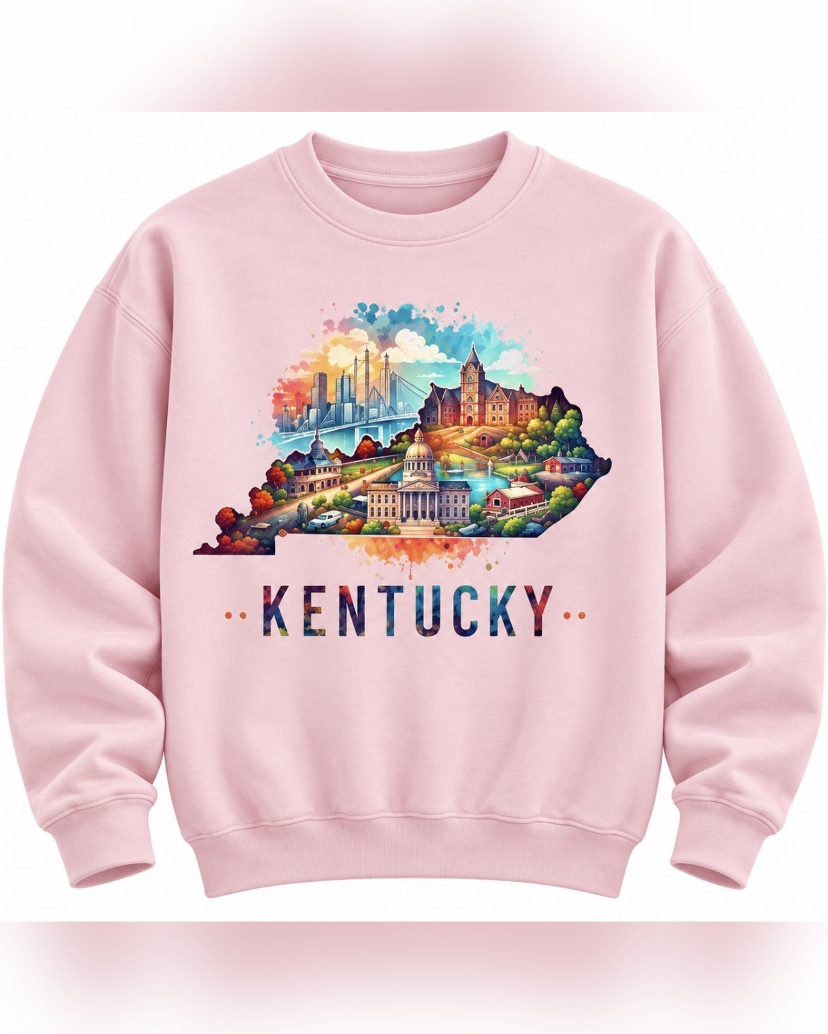 Kentucky Watercolor State Sweatshirt