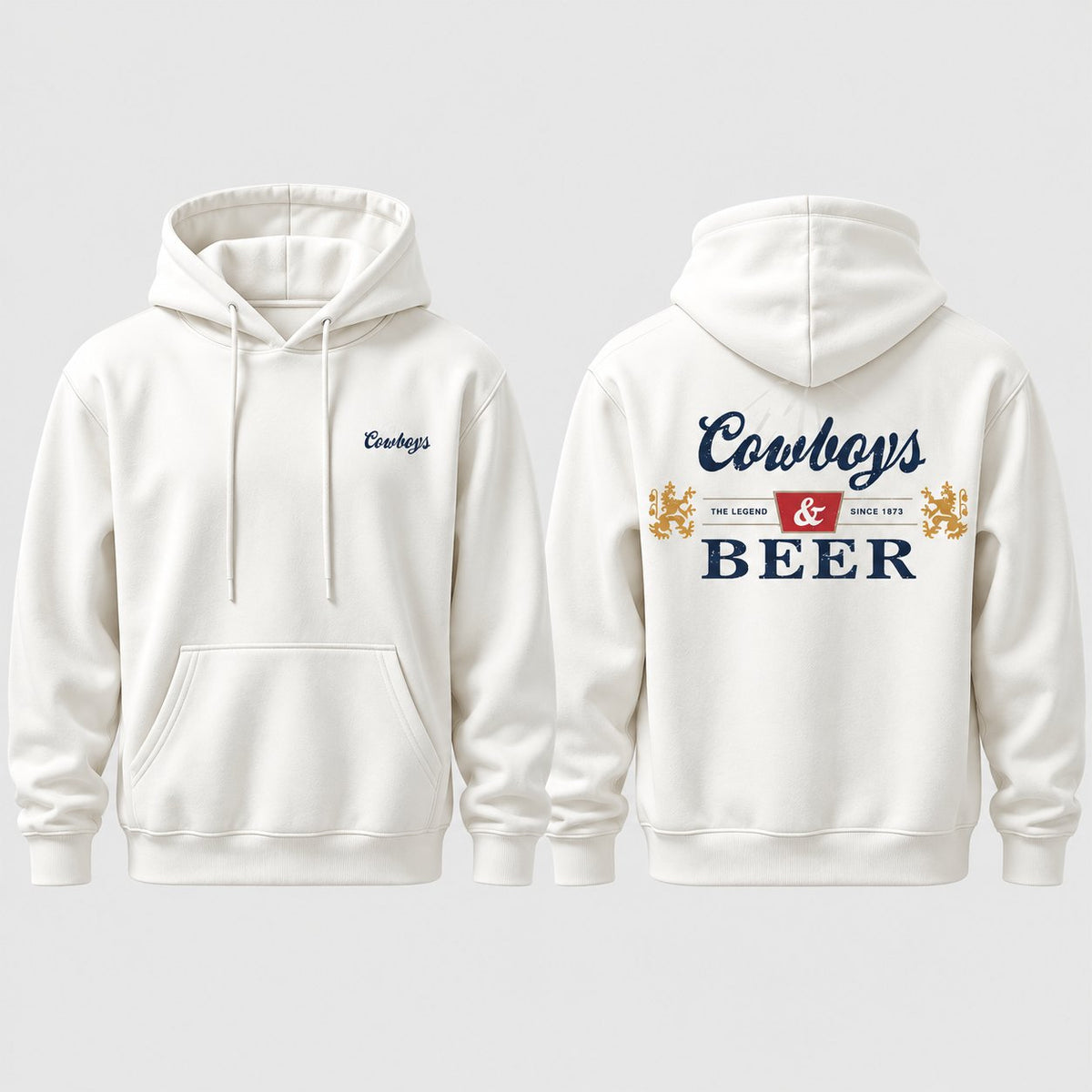 Cowboys and Beer Hoodie