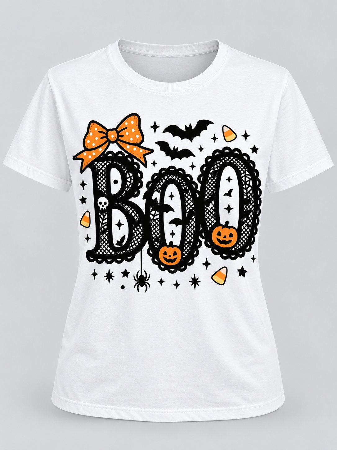 Lace Boo Halloween Tee
